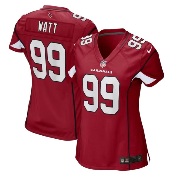 Nike Tops - Nike Authentic Arizona Cardinals J.J. Watt #99 NFL Red Jersey Women’s Size: XL
